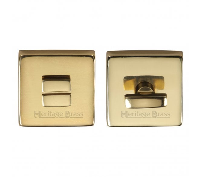 Heritage Brass SQ5040 Square Bathroom Turn & Release - Polished Brass