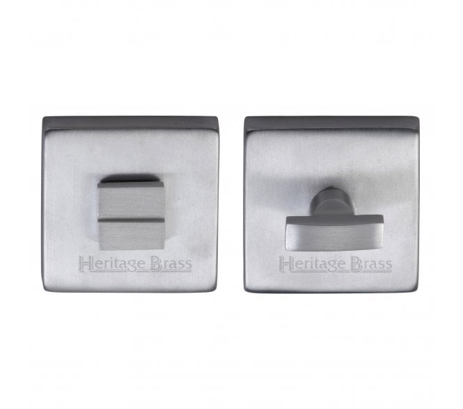 Heritage Brass SQ5040 Square Bathroom Turn & Release - Satin Chrome