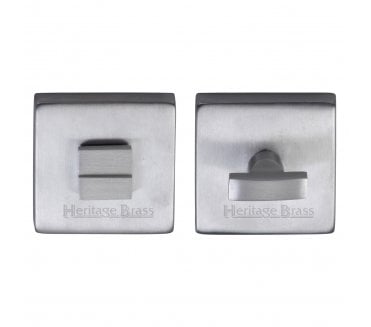Heritage Brass SQ5040 Square Bathroom Turn & Release - Satin Chrome