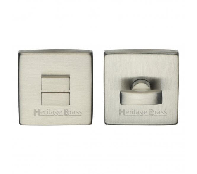 Heritage Brass SQ5040 Square Bathroom Turn & Release - Satin Nickel
