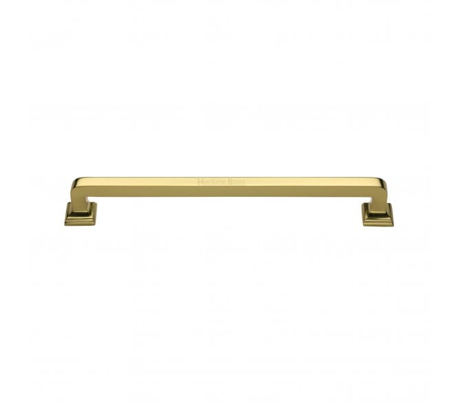 Heritage Brass Square Vintage Door Pull Handles - Polished Brass