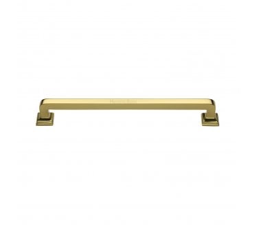 Heritage Brass Square Vintage Door Pull Handles - Polished Brass