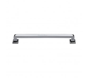 Heritage Brass Square Vintage Door Pull Handles - Polished Chrome