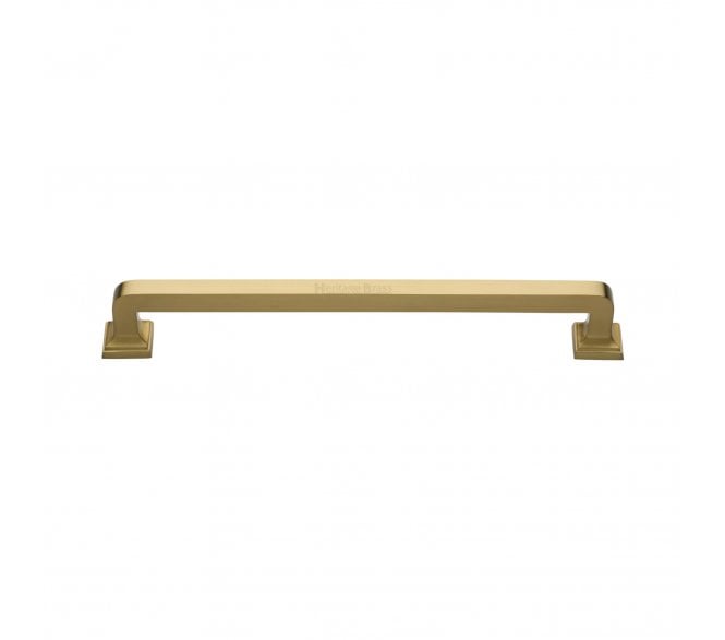 Heritage Brass Square Vintage Door Pull Handles - Satin Brass