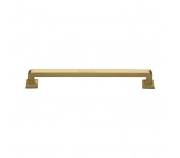 Heritage Brass Square Vintage Door Pull Handles - Satin Brass