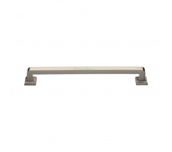 Heritage Brass Square Vintage Door Pull Handles - Satin Nickel