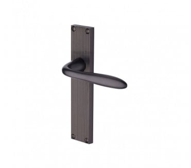 Heritage Brass Sutton On Reeded Backplate - Matt Bronze
