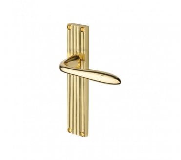 Heritage Brass Sutton On Reeded Backplate - Polished Brass