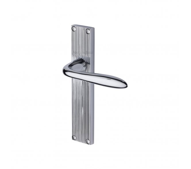 Heritage Brass Sutton On Reeded Backplate - Polished Chrome