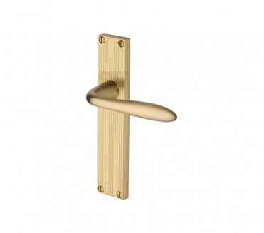 Heritage Brass Sutton On Reeded Backplate - Satin Brass