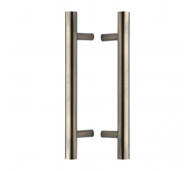 Heritage Brass T-Bar Back to Back Door Pull Handles - Antique Brass