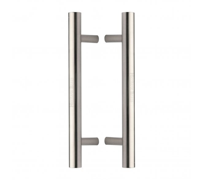 Heritage Brass T-Bar Back to Back Door Pull Handles - Satin Nickel