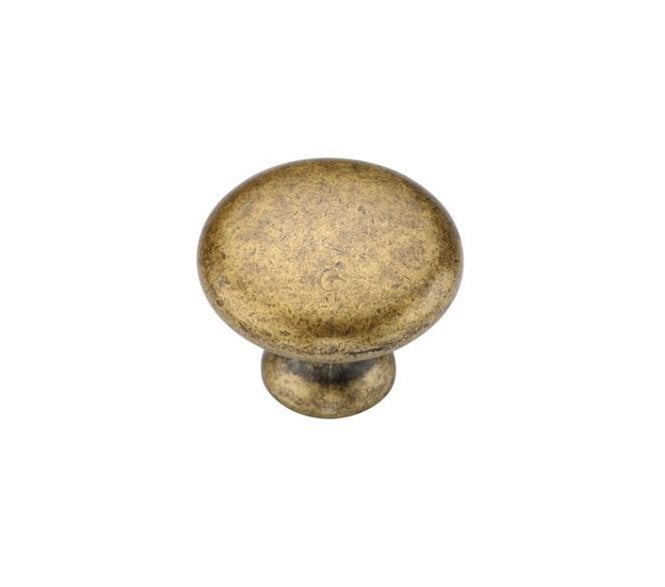 Heritage Brass TK4226 Classic Mushroom Cabinet Knobs - Distressed Brass