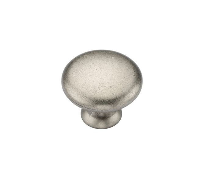 Heritage Brass TK4226 Classic Mushroom Cabinet Knobs - Distressed Pewter