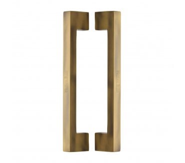 Heritage Brass Urban Back to Back Door Pull Handles - Antique Brass