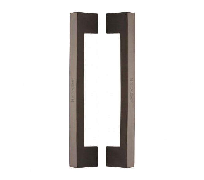 Heritage Brass Urban Back to Back Door Pull Handles - Matt Bronze