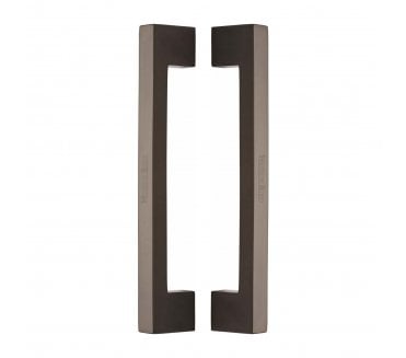 Heritage Brass Urban Back to Back Door Pull Handles - Matt Bronze