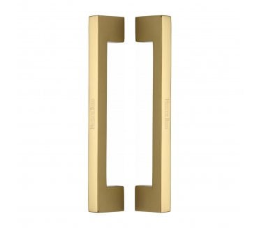 Heritage Brass Urban Back to Back Door Pull Handles - Polished Brass