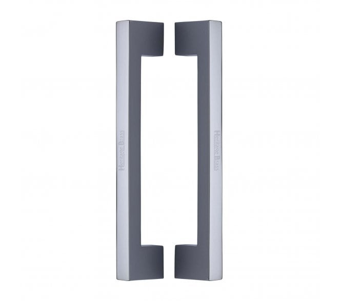 Heritage Brass Urban Back to Back Door Pull Handles - Polished Chrome