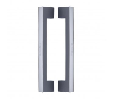 Heritage Brass Urban Back to Back Door Pull Handles - Polished Chrome