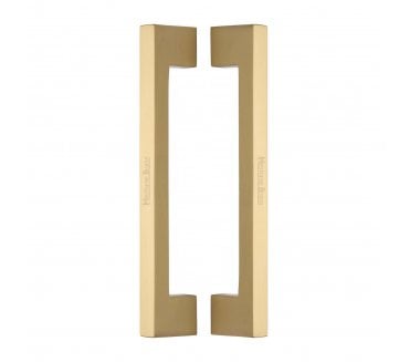 Heritage Brass Urban Back to Back Door Pull Handles - Satin Brass
