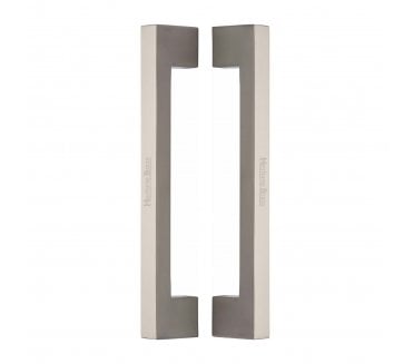 Heritage Brass Urban Back to Back Door Pull Handles - Satin Nickel