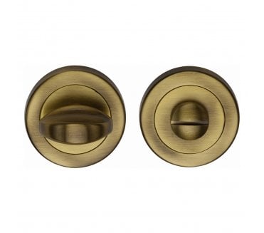 Heritage Brass V0678 Bathroom Turn & Release Set  - Antique Brass
