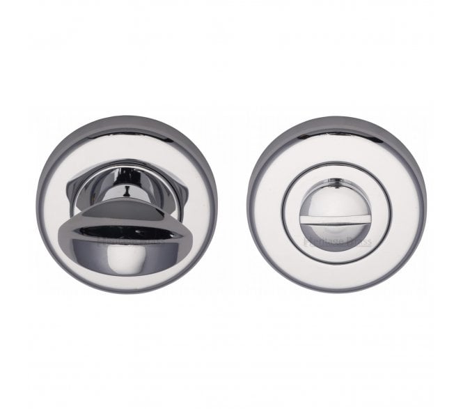 Heritage Brass V0678 Bathroom Turn & Release Set  - Polished Chrome