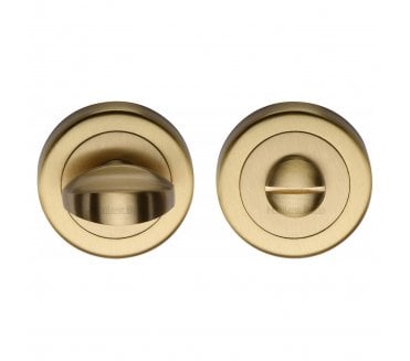 Heritage Brass V0678 Bathroom Turn & Release Set  - Satin Brass