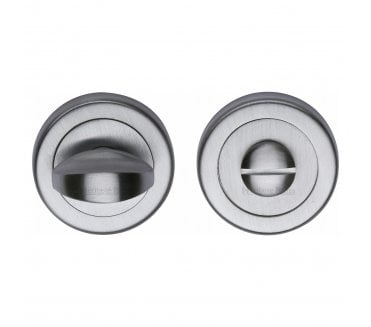 Heritage Brass V0678 Bathroom Turn & Release Set  - Satin Chrome