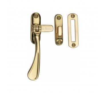 Heritage Brass V1003 Spoon Window Fastener - Polished Brass