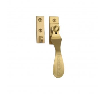 Heritage Brass V1005W Locking Spoon Window Fastener (Weather Stripped Windows) - Satin Brass