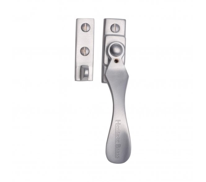 Heritage Brass V1005W Locking Spoon Window Fastener (Weather Stripped Windows) - Satin Chrome