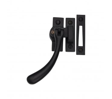Heritage Brass V1008L Bulb-End Casement Fastener (Lockable) - Matt Black