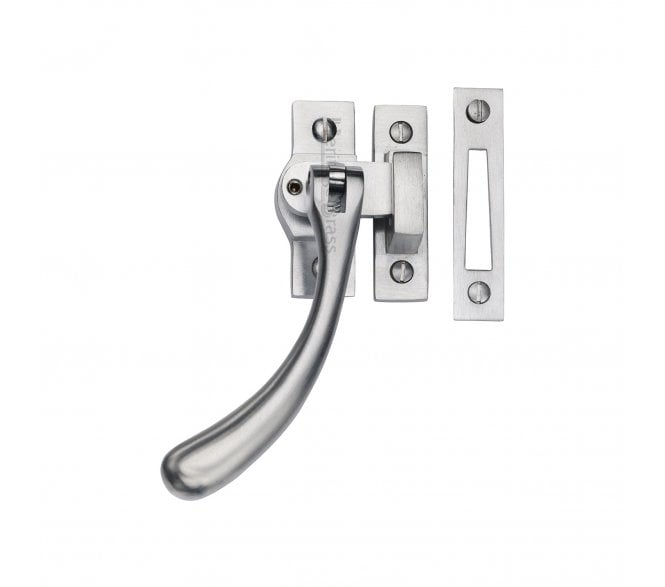 Heritage Brass V1008L Bulb-End Casement Fastener (Lockable) - Satin Chrome
