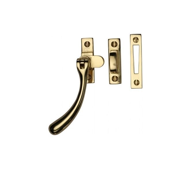 Heritage Brass V1008L Bulb-End Casement Fastener (Lockable) - Unlacquered Brass