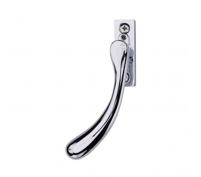 Heritage Brass V1009L Bulb-End Espag. Window Fastener (Lockable) - Polished Chrome