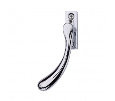 Heritage Brass V1009L Bulb-End Espag. Window Fastener (Lockable) - Polished Chrome
