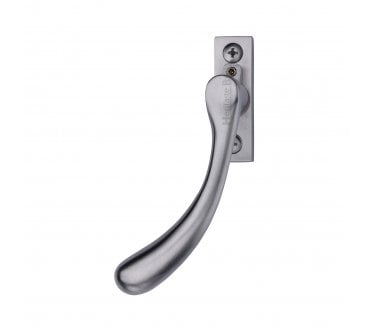 Heritage Brass V1009L Bulb-End Espag. Window Fastener (Lockable) - Satin Chrome