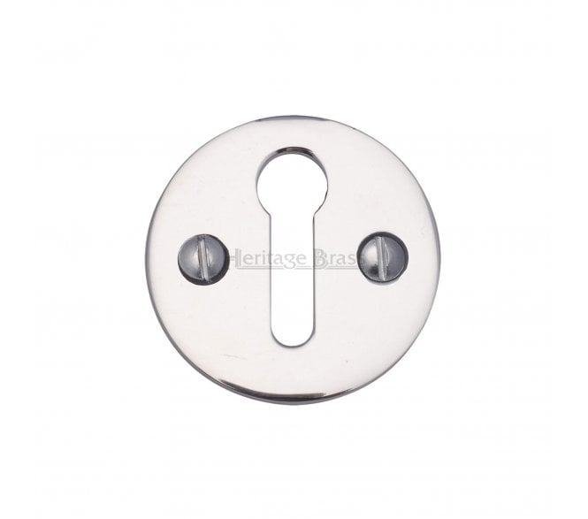 Heritage Brass V1010 Plain Keyhole Escutcheon - Polished Chrome