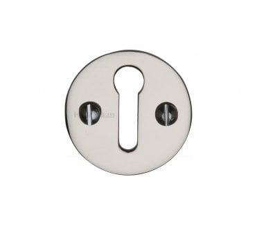 Heritage Brass V1010 Plain Keyhole Escutcheon - Polished Nickel