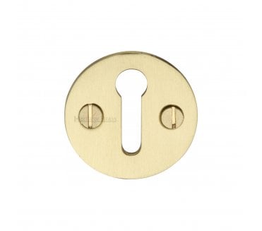 Heritage Brass V1010 Plain Keyhole Escutcheon - Satin Brass