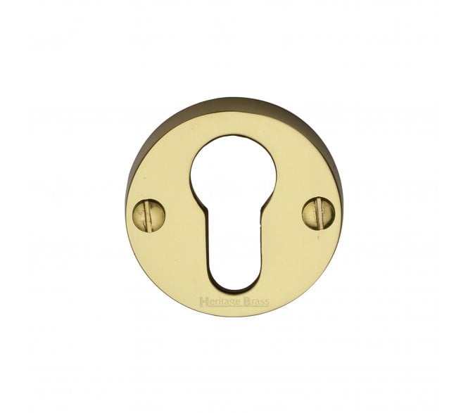 Heritage Brass V1012 Euro Profile Escutcheon - Polished Brass
