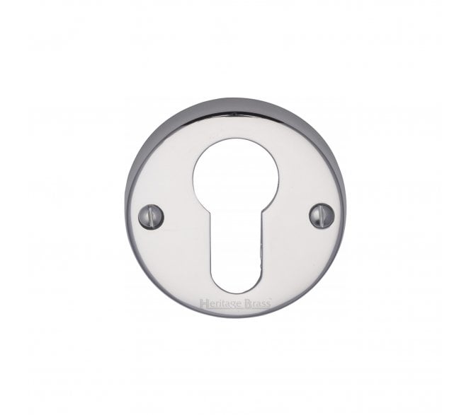 Heritage Brass V1012 Euro Profile Escutcheon - Polished Chrome