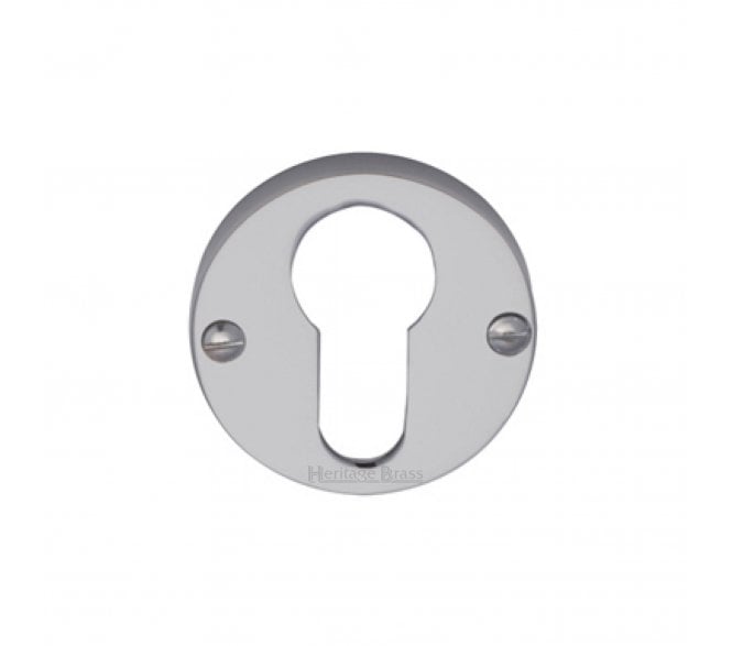 Heritage Brass V1012 Euro Profile Escutcheon - Satin Chrome