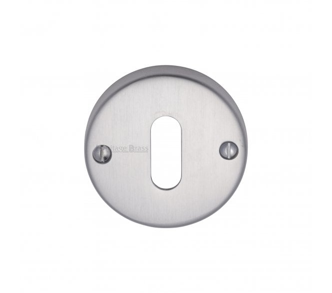 Heritage Brass V1014 Standard Keyhole Escutcheon - Satin Chrome