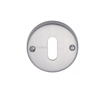Heritage Brass V1014 Standard Keyhole Escutcheon - Satin Chrome