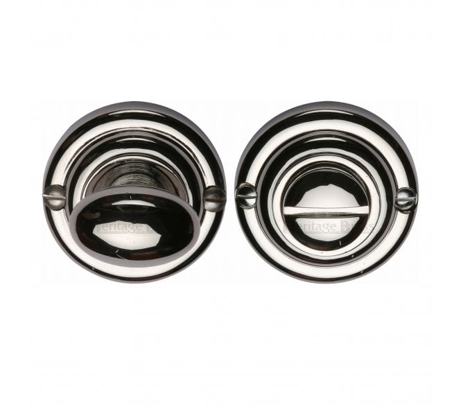 Heritage Brass V1015 Bathroom Turn & Release Set - Polished Nickel