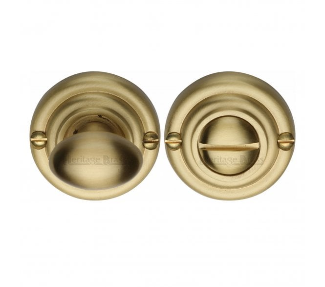 Heritage Brass V1015 Bathroom Turn & Release Set - Satin Brass