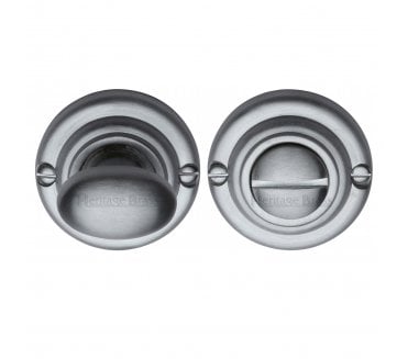 Heritage Brass V1015 Bathroom Turn & Release Set - Satin Chrome